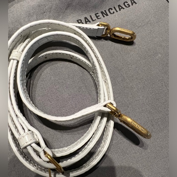 Balenciaga Hourglass Small Croc-Embossed Top-Handle Bag - Picture 9 of 11